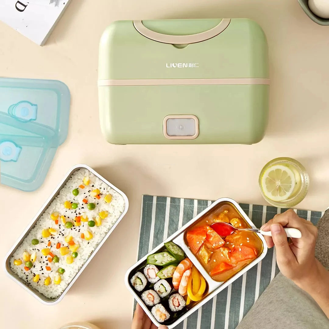 Youpin Mijia Liren Tragbare Kochen Elektrische Lunchbox Vakuum Dichtung Stille Heizung Große Kapazität Doppel Schicht Dampf Smart Artefakt