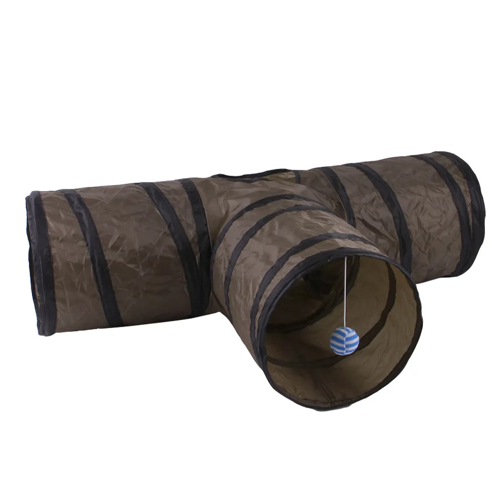 5/4/3 Löcher Haustier Katzen tunnel lustiges Spielzeug für Katzen faltbares Katzen spielzeug interaktive Katze Kaninchen Tier spielen Spiele Tunnel Chat Haustier Produkt