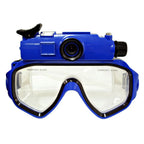 Winait WT-RD34 Unterwasser-Tauchmasken-Kamera – 5MP CMOS, HD 720P, 72° Weitwinkel, 80 Min. Aufnahme | MicroSD bis 32GB | Blau & Gelb