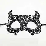 Venezianische Spitzenmaske – Schwarze Augenmaske für Maskerade, Halloween & Karneval