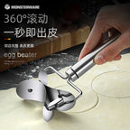 304 Edelstahl Knödel Wrapper Schneiden Schneiden Form Roller runde Keks Drücken Knödel Haut Mold Schneiden Clip Werkzeug