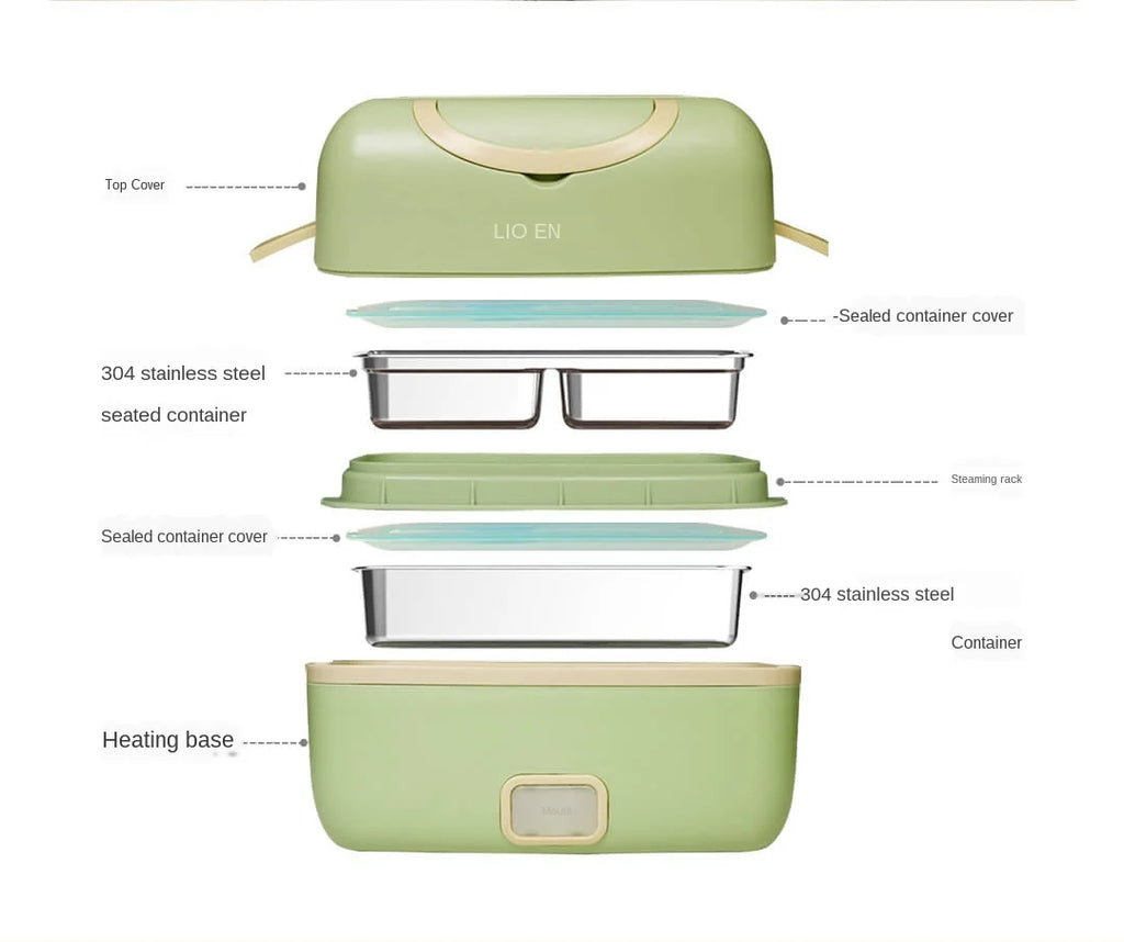 Youpin Mijia Liren Tragbare Kochen Elektrische Lunchbox Vakuum Dichtung Stille Heizung Große Kapazität Doppel Schicht Dampf Smart Artefakt