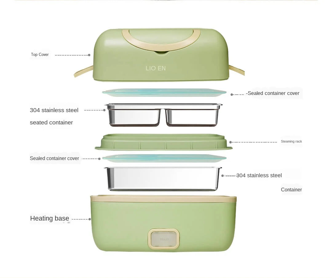 Youpin Mijia Liren Tragbare Kochen Elektrische Lunchbox Vakuum Dichtung Stille Heizung Große Kapazität Doppel Schicht Dampf Smart Artefakt