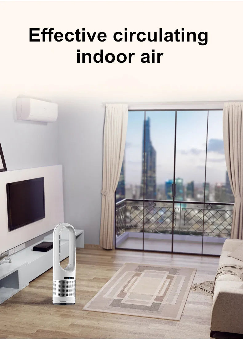 46-Zoll-Ventilator, heißer und kalter Wind, intelligente stehende Ventilatoren, Bodenventilator für Zuhause, Turm, geräuschlose Fernbedienung, Luftzirkulator, Lüfter