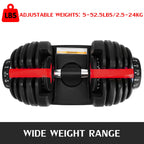 VEVOR 24KG Verstellbare Hantelsets, Hantelständer und Hantelgewicht
