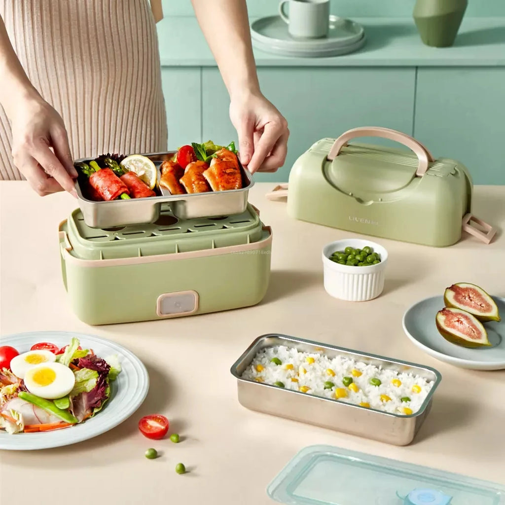 Youpin Mijia Liren Tragbare Kochen Elektrische Lunchbox Vakuum Dichtung Stille Heizung Große Kapazität Doppel Schicht Dampf Smart Artefakt