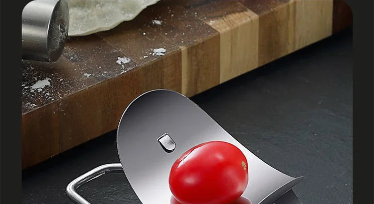 304 Edelstahl Knödel Wrapper Schneiden Schneiden Form Roller runde Keks Drücken Knödel Haut Mold Schneiden Clip Werkzeug