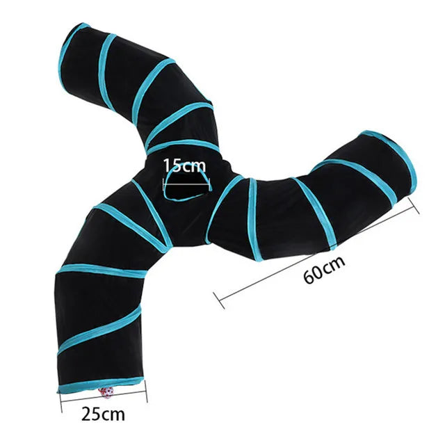 5/4/3 Löcher Haustier Katzen tunnel lustiges Spielzeug für Katzen faltbares Katzen spielzeug interaktive Katze Kaninchen Tier spielen Spiele Tunnel Chat Haustier Produkt