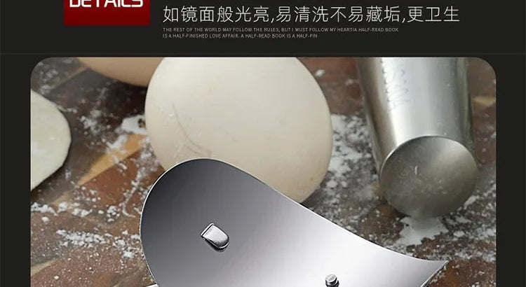 304 Edelstahl Knödel Wrapper Schneiden Schneiden Form Roller runde Keks Drücken Knödel Haut Mold Schneiden Clip Werkzeug