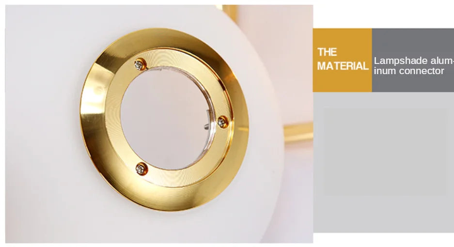 Moderne Led Hängen Lampe Minimalismus Metall Anhänger Lichter Glas Runde Glas Ball Nacht Beleuchtung Wohnzimmer Küche Nordic Deco