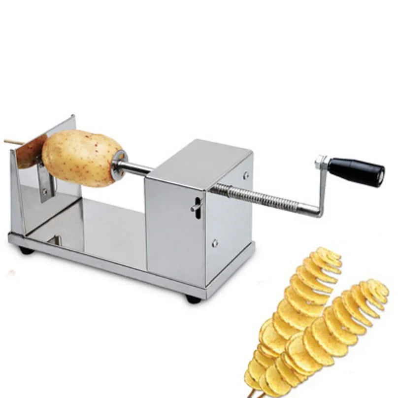 Kartoffelschneider Tornado, halbautomatische Dehnspirale aus dickem Edelstahl