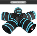 5/4/3 Löcher Haustier Katzen tunnel lustiges Spielzeug für Katzen faltbares Katzen spielzeug interaktive Katze Kaninchen Tier spielen Spiele Tunnel Chat Haustier Produkt