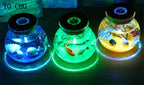 YO CHO Nachahmung Sand Micro Meer Welt Nacht Lichter Micro Landschaft Tier LED Licht Valentines Geburtstag Geschenk Seaworld Nachtlicht