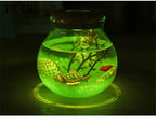YO CHO Nachahmung Sand Micro Meer Welt Nacht Lichter Micro Landschaft Tier LED Licht Valentines Geburtstag Geschenk Seaworld Nachtlicht