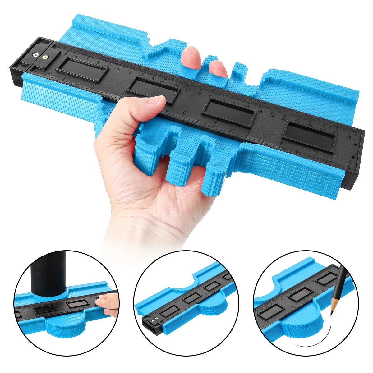 Profil Duplizierung Gauge Form Gauge Duplizierer Kunststoff Kontur Kopie Duplizierer Magische Mess Werkzeug Für Holzbearbeitung Werkzeug