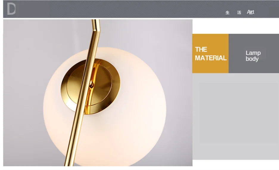 Moderne Led Hängen Lampe Minimalismus Metall Anhänger Lichter Glas Runde Glas Ball Nacht Beleuchtung Wohnzimmer Küche Nordic Deco