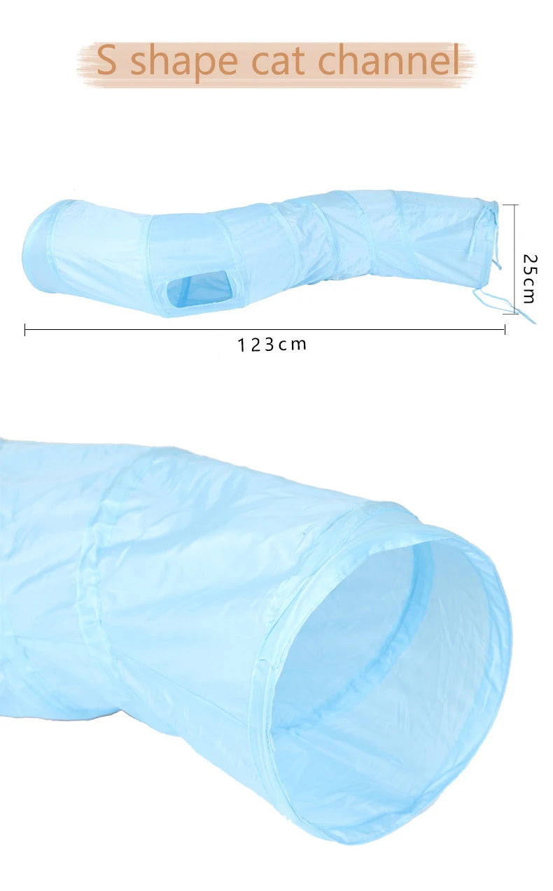 5/4/3 Löcher Haustier Katzen tunnel lustiges Spielzeug für Katzen faltbares Katzen spielzeug interaktive Katze Kaninchen Tier spielen Spiele Tunnel Chat Haustier Produkt