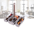 Robuster Werkzeugkasten aus Silikon mit mehreren Fächern und ergonomischem Griff – Tragbarer Organizer für Schrauben, Muttern, Bolzen und Schraubenschlüssel