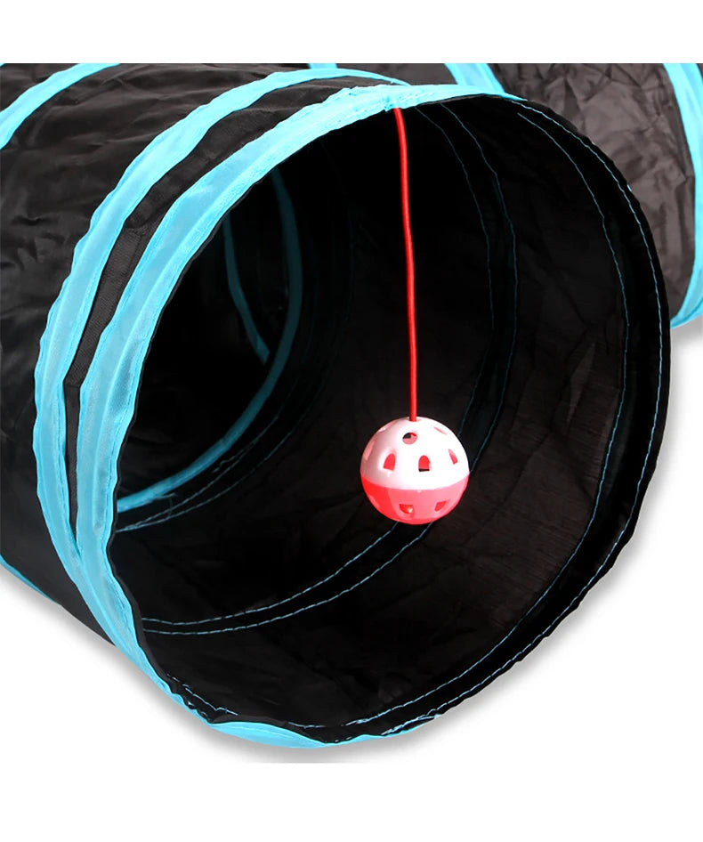 5/4/3 Löcher Haustier Katzen tunnel lustiges Spielzeug für Katzen faltbares Katzen spielzeug interaktive Katze Kaninchen Tier spielen Spiele Tunnel Chat Haustier Produkt