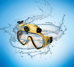 Winait WT-RD34 Unterwasser-Tauchmasken-Kamera – 5MP CMOS, HD 720P, 72° Weitwinkel, 80 Min. Aufnahme | MicroSD bis 32GB | Blau & Gelb