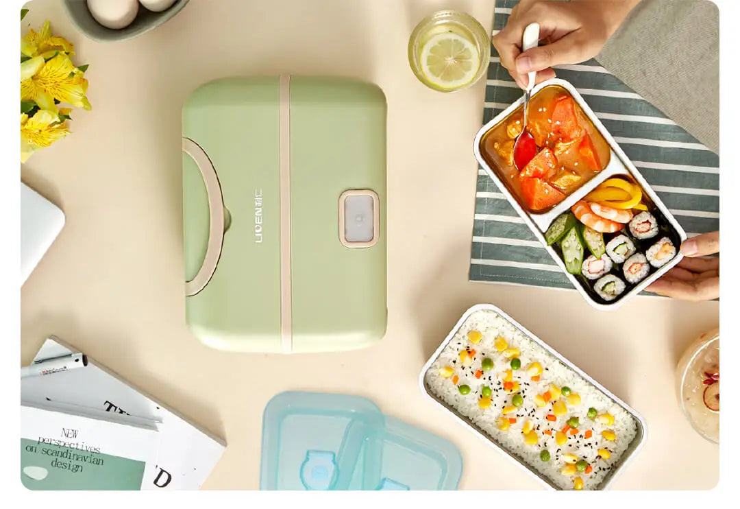 Youpin Mijia Liren Tragbare Kochen Elektrische Lunchbox Vakuum Dichtung Stille Heizung Große Kapazität Doppel Schicht Dampf Smart Artefakt