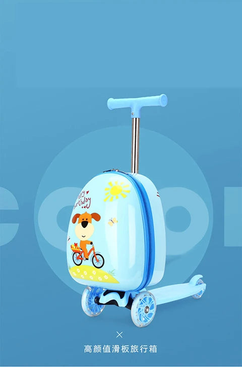 Niedlicher Cartoon-Kinderroller-Koffer auf Rädern