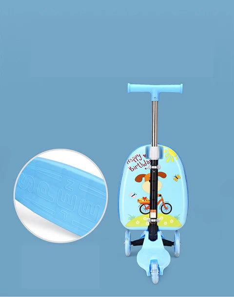 Niedlicher Cartoon-Kinderroller-Koffer auf Rädern