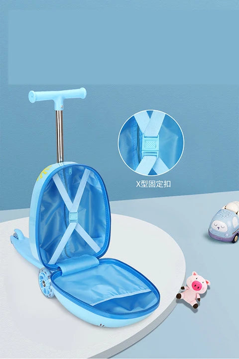 Niedlicher Cartoon-Kinderroller-Koffer auf Rädern