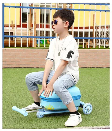 Niedlicher Cartoon-Kinderroller-Koffer auf Rädern