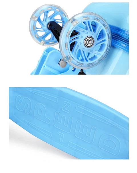 Niedlicher Cartoon-Kinderroller-Koffer auf Rädern