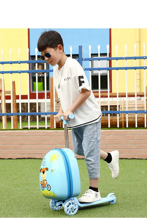 Niedlicher Cartoon-Kinderroller-Koffer auf Rädern