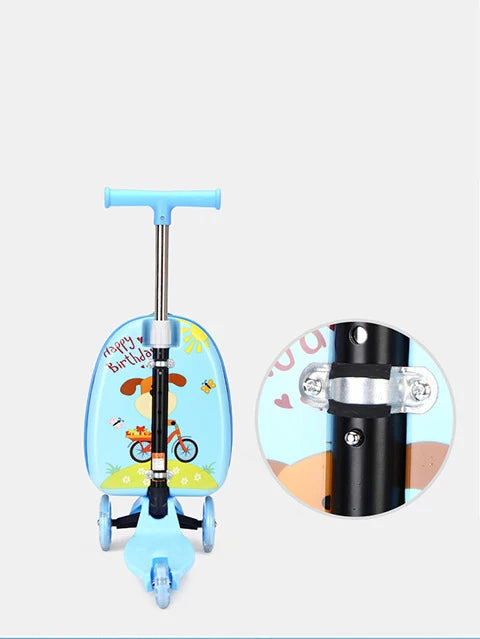 Niedlicher Cartoon-Kinderroller-Koffer auf Rädern