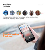 Tuya WiFi gas detector for home LPG natural gas leak alarm LED display, leak sensor, smart life app control