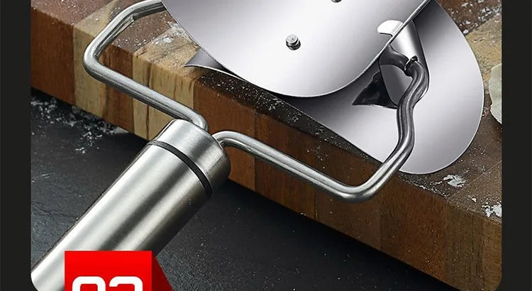 304 Edelstahl Knödel Wrapper Schneiden Schneiden Form Roller runde Keks Drücken Knödel Haut Mold Schneiden Clip Werkzeug