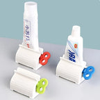 Zahnpasta-Tubenquetscher mit Halter – Drehbarer Tube Dispenser für Bad & Küche