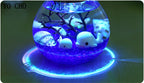 YO CHO Nachahmung Sand Micro Meer Welt Nacht Lichter Micro Landschaft Tier LED Licht Valentines Geburtstag Geschenk Seaworld Nachtlicht