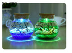 YO CHO Nachahmung Sand Micro Meer Welt Nacht Lichter Micro Landschaft Tier LED Licht Valentines Geburtstag Geschenk Seaworld Nachtlicht
