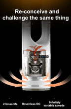 46-Zoll-Ventilator, heißer und kalter Wind, intelligente stehende Ventilatoren, Bodenventilator für Zuhause, Turm, geräuschlose Fernbedienung, Luftzirkulator, Lüfter