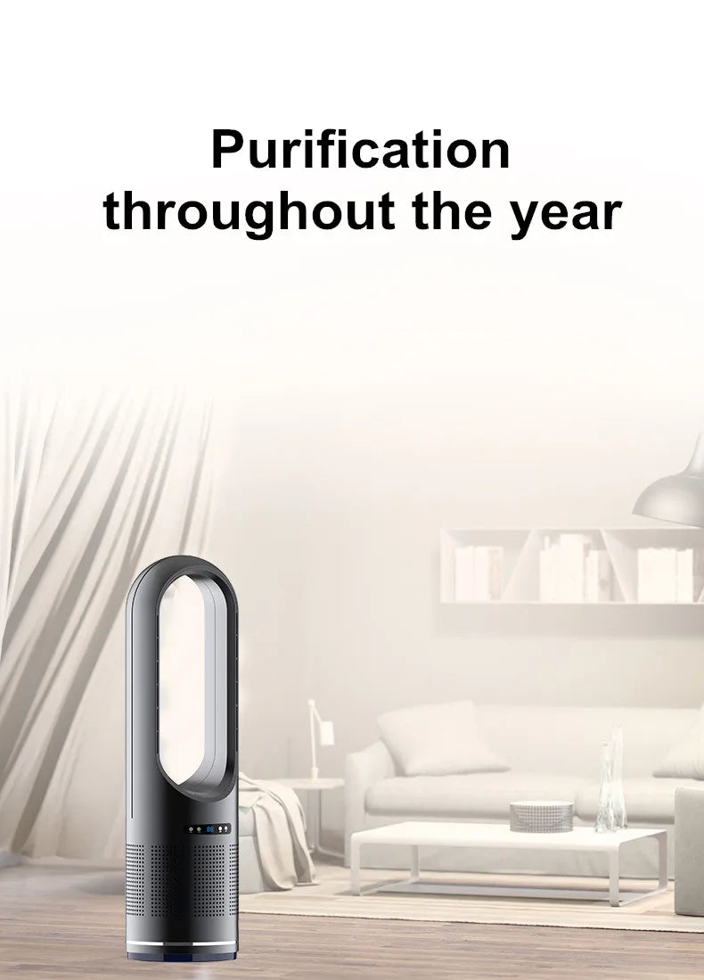 46-Zoll-Ventilator, heißer und kalter Wind, intelligente stehende Ventilatoren, Bodenventilator für Zuhause, Turm, geräuschlose Fernbedienung, Luftzirkulator, Lüfter