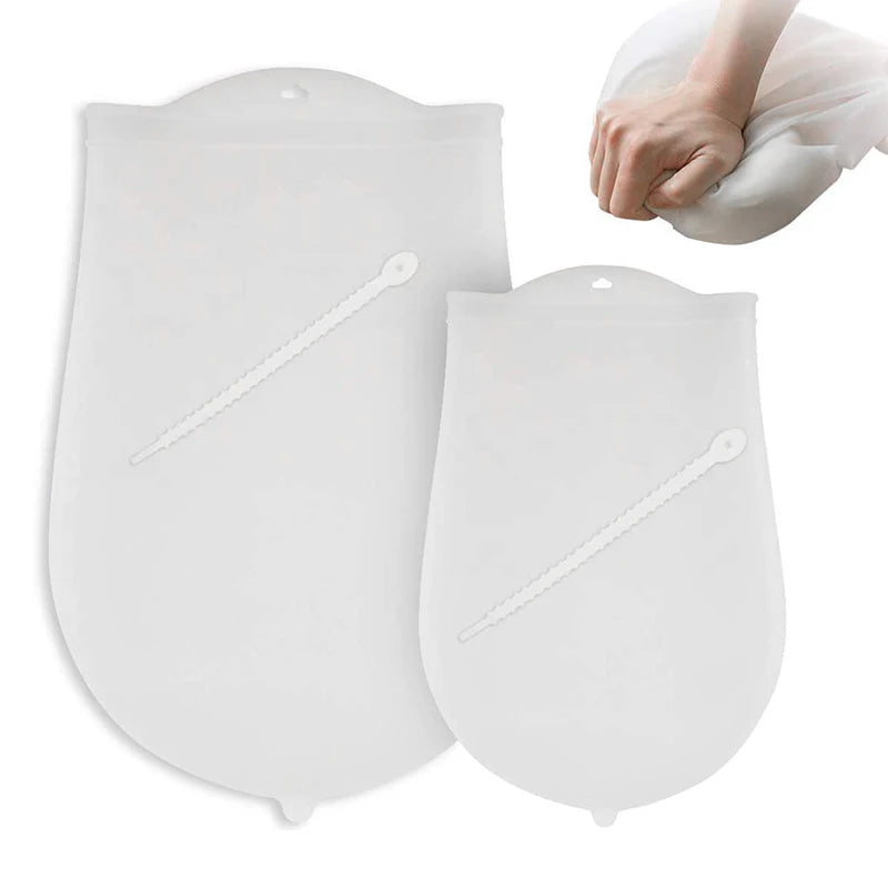 PGY Silikon-Knetbeutel – Lebensmittelecht, Antihaft, wiederverwendbar, S (21×30) oder L (30×40 cm)