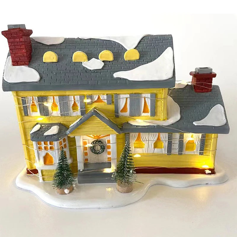 Weihnachts dorf beleuchtet Ornament, Weihnachts ferien Dorf Schnee dorf für Urlaub Dekorationen Griswold Stil Haus