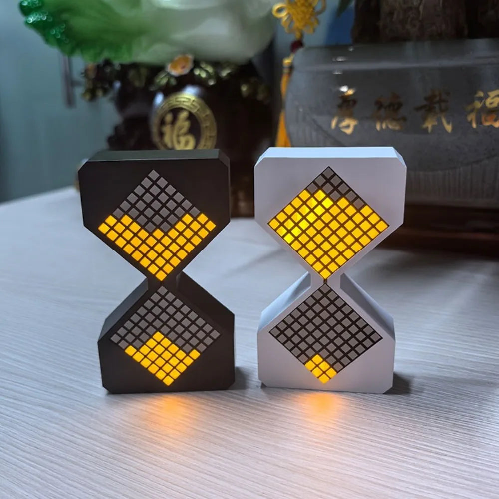 Elektronische LED-Sanduhr im Cyber-Stil, 1–30 Min. Timer mit Schwerkrafterkennung, DIY digitale Sanduhr, Technologie, Sinn für Heimdekoration