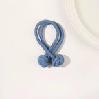 Haarband mit Knotendesign, elastisches Nylon-Haargummi für Pferdeschwänze, dickes und strapazierfähiges Haarstyling-Accessoire, schlichte Eleganz und Niedlichkeit für jeden Tag, verschiedene Farboptionen