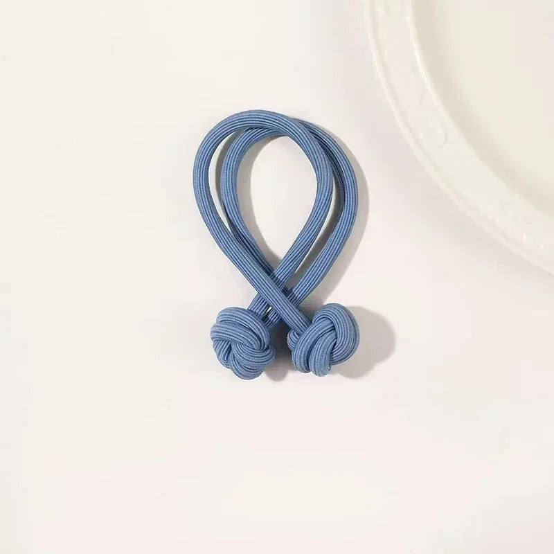 Haarband mit Knotendesign, elastisches Nylon-Haargummi für Pferdeschwänze, dickes und strapazierfähiges Haarstyling-Accessoire, schlichte Eleganz und Niedlichkeit für jeden Tag, verschiedene Farboptionen