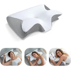 Memory-Schaum Nackenkissen 2-in-1 – Orthopädisch, ergonomisch, Anti-Schnarchen, 4 Farben