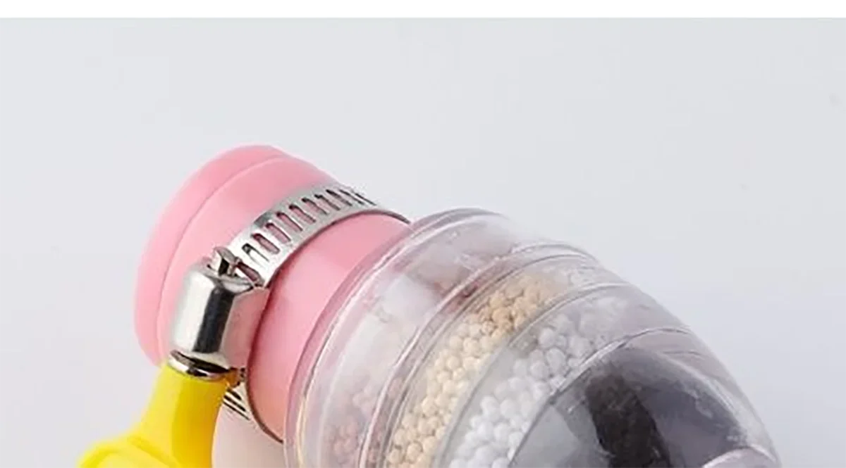 6-lagiger Wasserhahn-Wasserfilter, Wasserhahn-Reiniger 360 °   Drehbare Kokosnusskohle-Düse für Wasserhahn, Küche, Haushaltswasserfilter