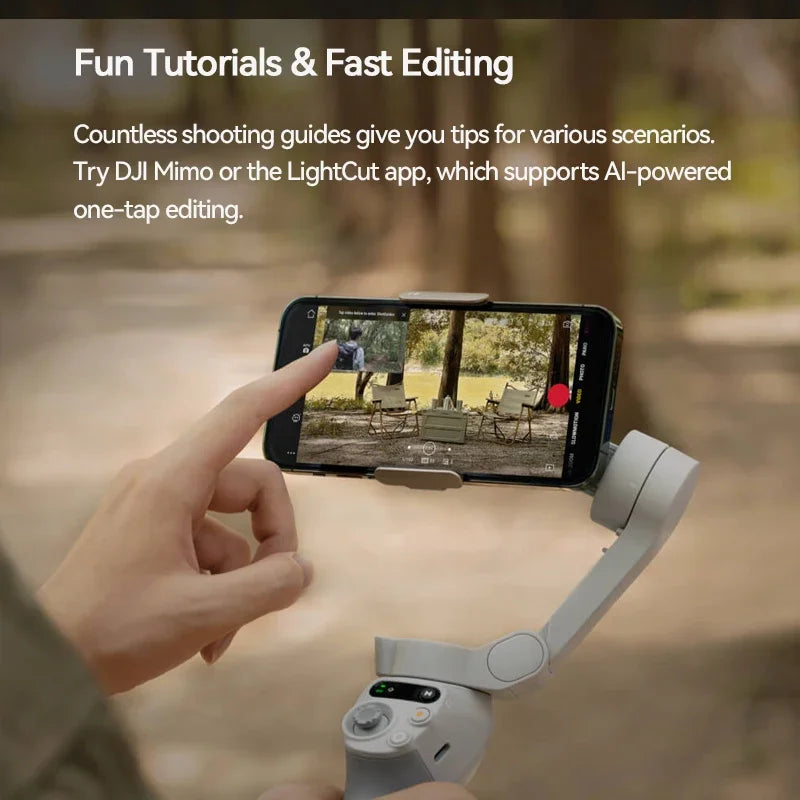 DJI OM SE Osmo Mobile SE Handheld Gimbal Active Track 5.0 Magnetisches Design Quick Roll DJI Brandneues Original auf Lager