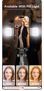 LISCN L16TT Selfie Stick Stativ – 1,8m ausfahrbar, Bluetooth, 360° drehbar | Faltbares Stativ