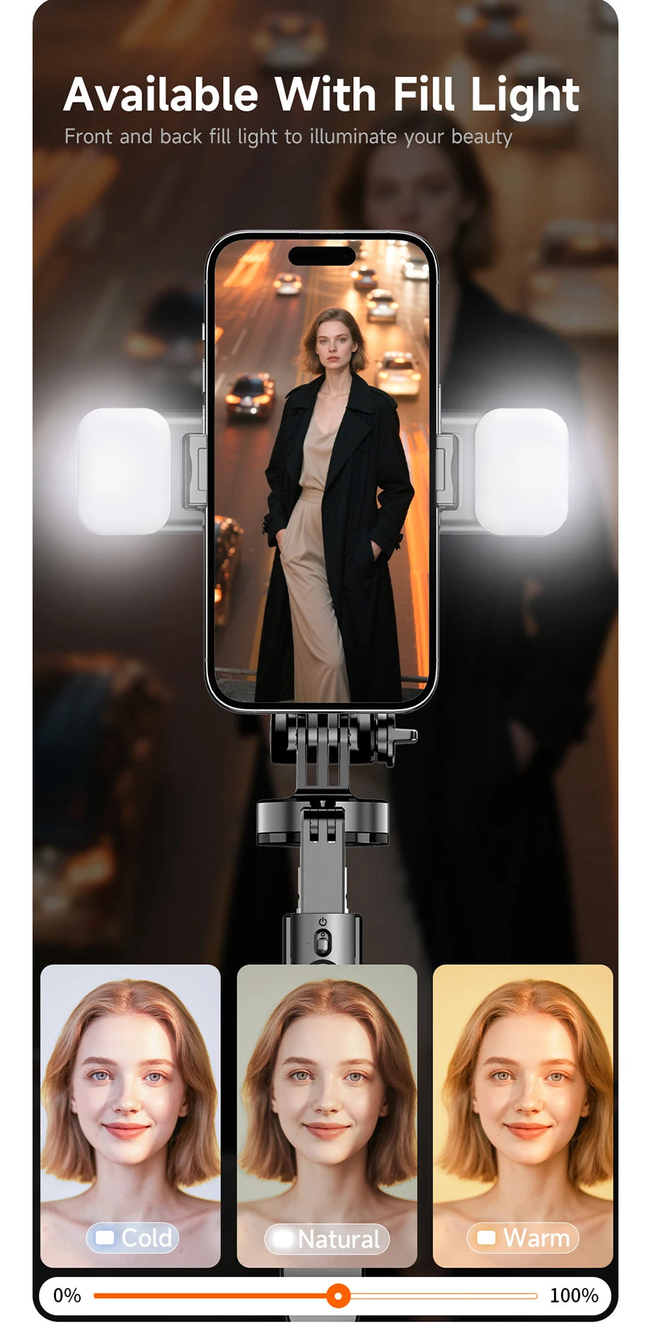 LISCN L16TT Selfie Stick Stativ – 1,8m ausfahrbar, Bluetooth, 360° drehbar | Faltbares Stativ