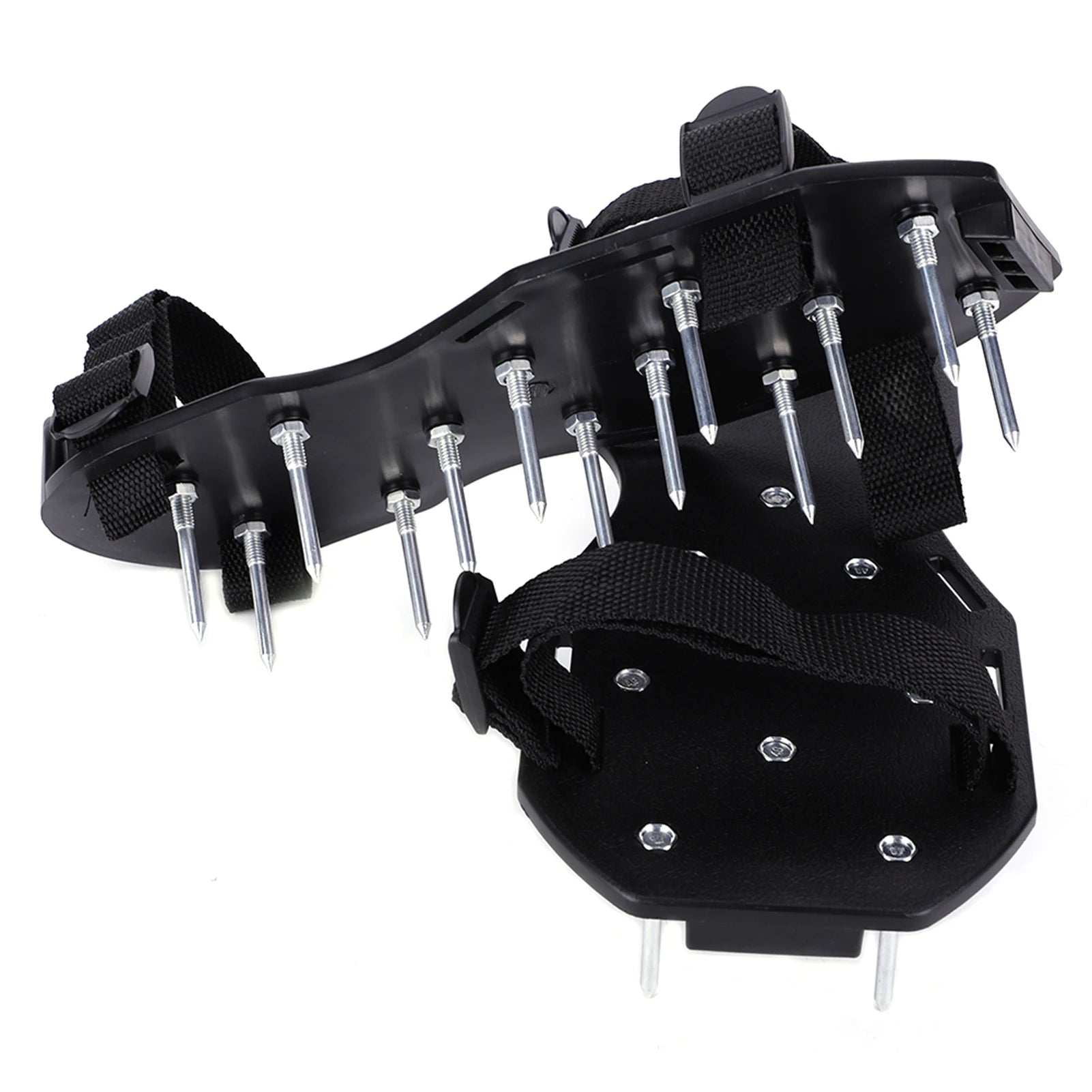 Rasenbelüfter-Schuhe, 1 Paar Rasenbelüfter-Sandalen, robuste Gras-Schuhe mit Spikes und Kunststoffschnalle, Gartenwerkzeug, Rasensandalen